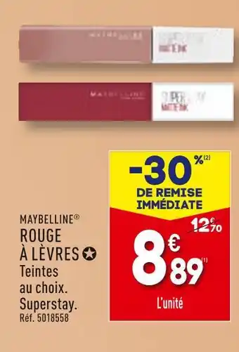 ALDI MAYBELLINE Rouge à lèvres offre
