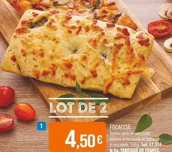 Match Focaccia offre