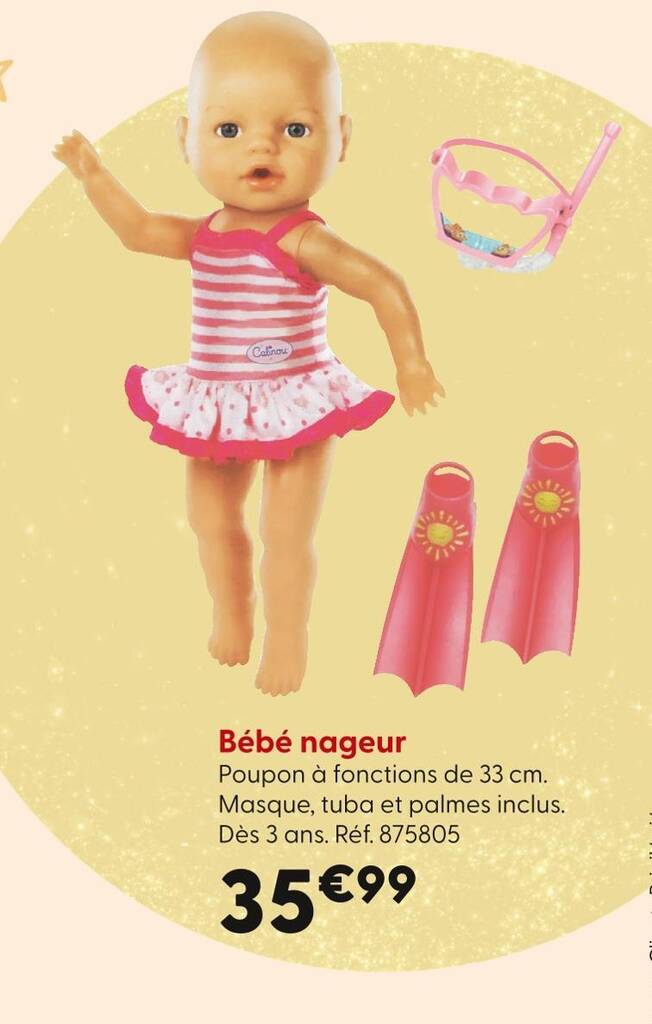 Promo Corolle Bebe nageur chez La Grande Recre