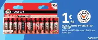 E.Leclerc FOXTER Piles alcalines 8+4 gratuites offre
