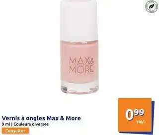 Action MAX & MORE Vernis à ongles offre