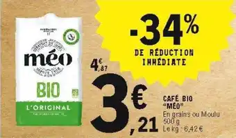 E.Leclerc Caféb bio offre