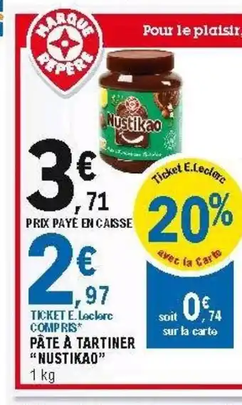 E.Leclerc Pâté a tartiner offre