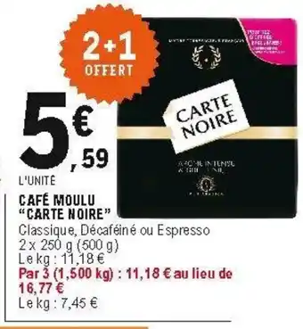 E.Leclerc Cafe moulu offre