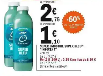 E.Leclerc Super smoothie super bleu offre