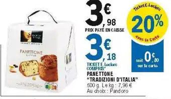 E.Leclerc Panettone offre
