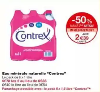 Monoprix CONTREX Eau minérale naturelle offre