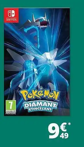 Auchan Pokémon Diamant étincelant offre