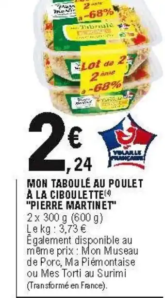 E.Leclerc Mon tabloulé au poulet offre