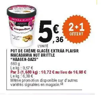 E.Leclerc Pot de crème glacée offre