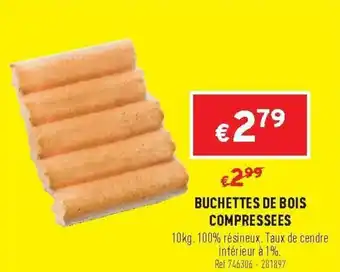 Trafic Buchettes de bois compressees offre