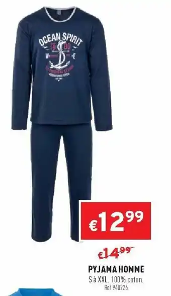 Trafic Pyjama homme offre