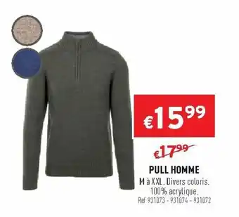 Trafic Pull homme offre