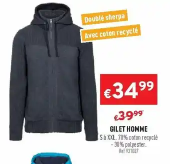 Trafic Gilet homme offre