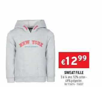 Trafic Sweat fille offre