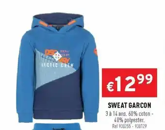 Trafic Sweat garcon offre