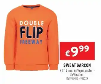 Trafic Sweat garcon offre