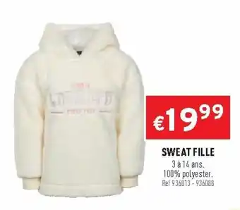 Trafic Sweat fille offre
