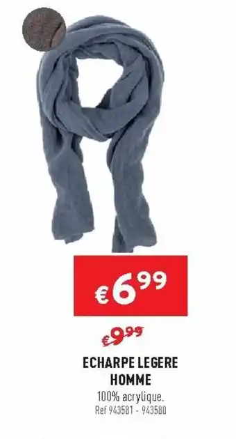Echarpe legere homme