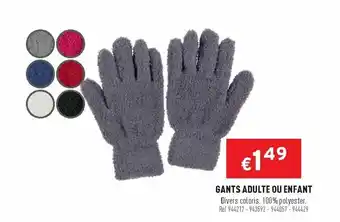 Trafic Gants adulte du enfant offre