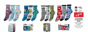 Trafic Lot de 3 paires de chaussettes enfant offre