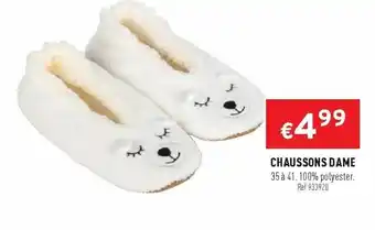 Trafic Chaussons dame offre