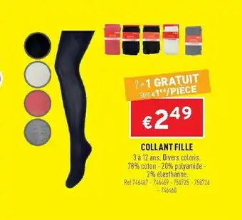 Trafic Collant fille offre