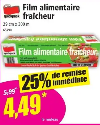 Norma QUICKPACK Film alimentaire fraîcheur offre