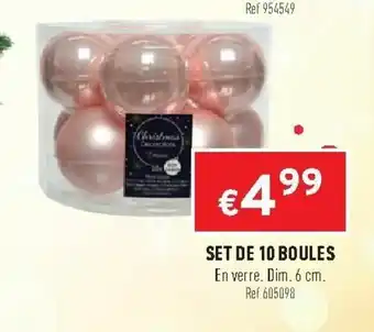 Trafic Set de 10 boules offre