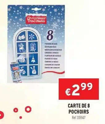 Carte de 8 pochoirs