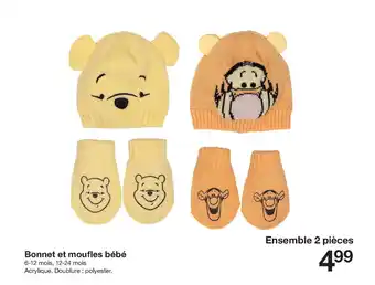 Zeeman Bonnet et moufles bébé offre
