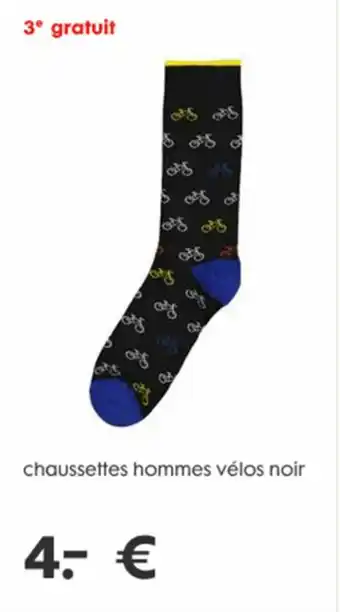 Chaussettes hommes vélos noir