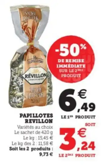 Super U Papillotes revillon offre