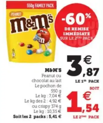 Super U M&M's offre