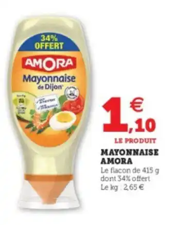 Super U Mayonnaise Amora offre