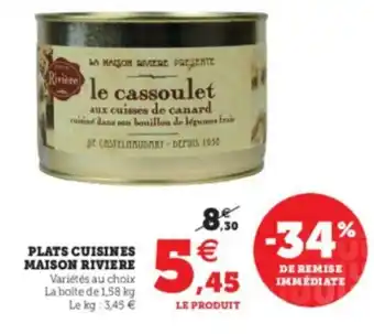 Super U Plats cuisines Maison Riviere offre