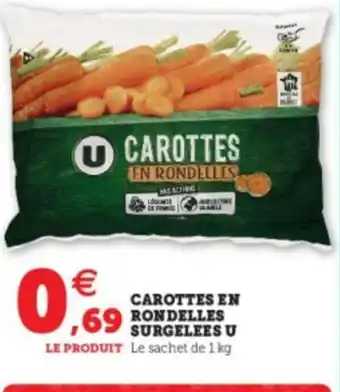 Super U Carottes En Rondelles offre