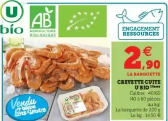 Super U Crevette Cuite offre