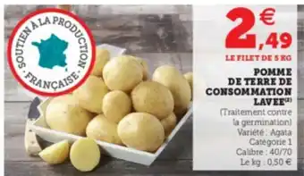 Super U Pomme de Terre de Consommation offre