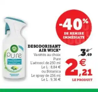 Super U Desodorisant Air Wick offre