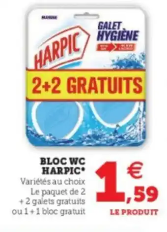 Super U Bloc WC Harpic offre
