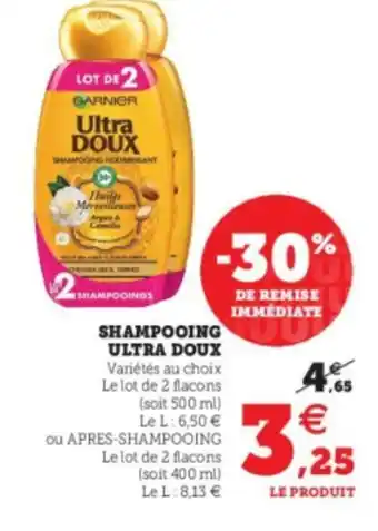 Super U Shampooing Ultra Doux offre