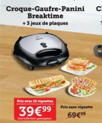 Super U Croque-Gaufre Panini offre