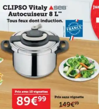 Super U Clipso Vitaly Autocuiseur 8L offre