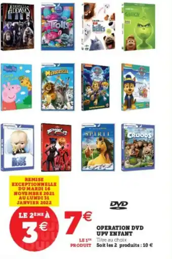 Super U Operation DVD offre