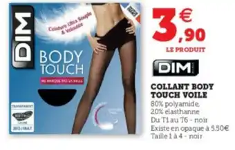 Super U Collant Body Touch Voile offre