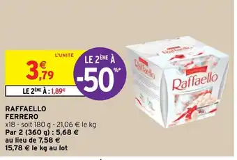 Intermarché Raffaello Ferrero offre