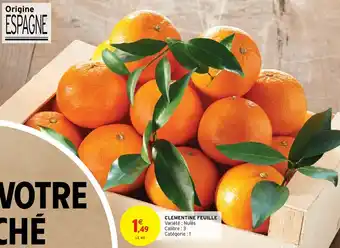 Intermarché Clementine Feuille offre