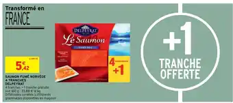 Intermarché Saumonm Fumé Norvége 4 Tranches Delpeyrat offre