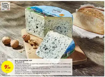 Intermarché Bleu D'Auvergne Aop St Flour offre